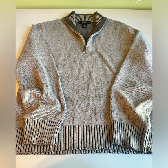 Structure Mens 1/4 Zips Small Sweater - Picture 1 of 3